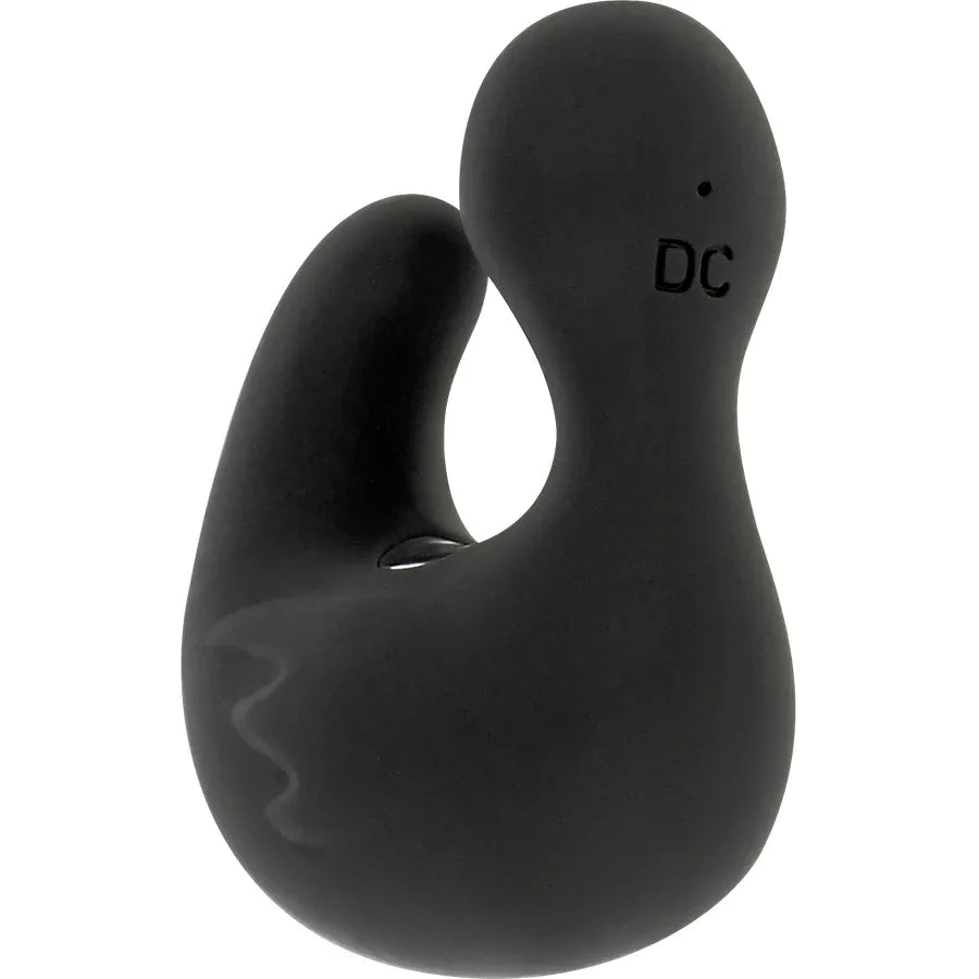 BLACK&SILVER - CANARD RECHARGEABLE EN SILICONE STIMULANT DUCKYMANIA - Incandessens