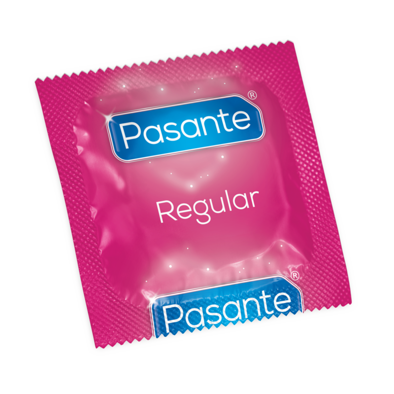 PASANTE PRÉSERVATIFS RÉGULIERS NATURELS 12 UNITÉS LATEX TÉTINE 54MM