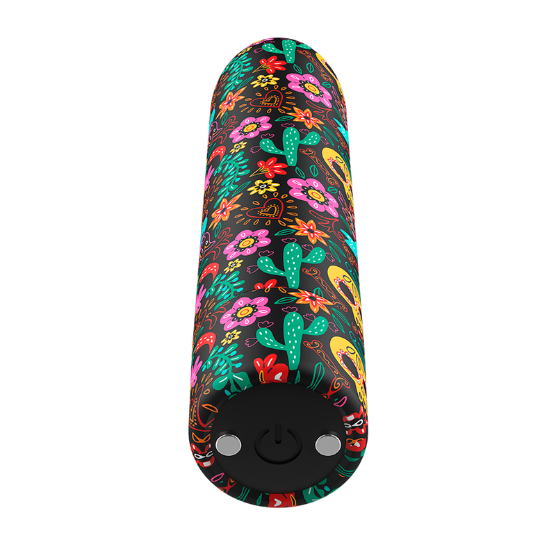 CUSTOM BULLETS - MINI VIBRO DE VOYAGE RECHARGEABLE FLORAL