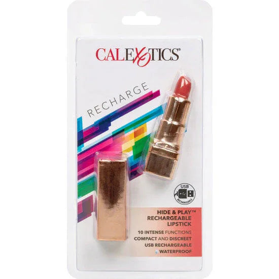 CALEXOTICS - BALA ROUGE LÈVRES RECHARGEABLE HIDE & PLAY ROUGE - Incandessens