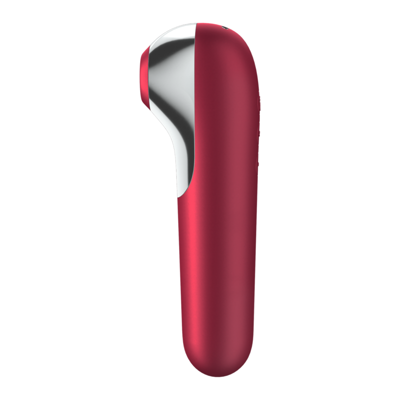 SATISFYER - DUAL LOVE AVEC AIR PULSÉ ROUGE
