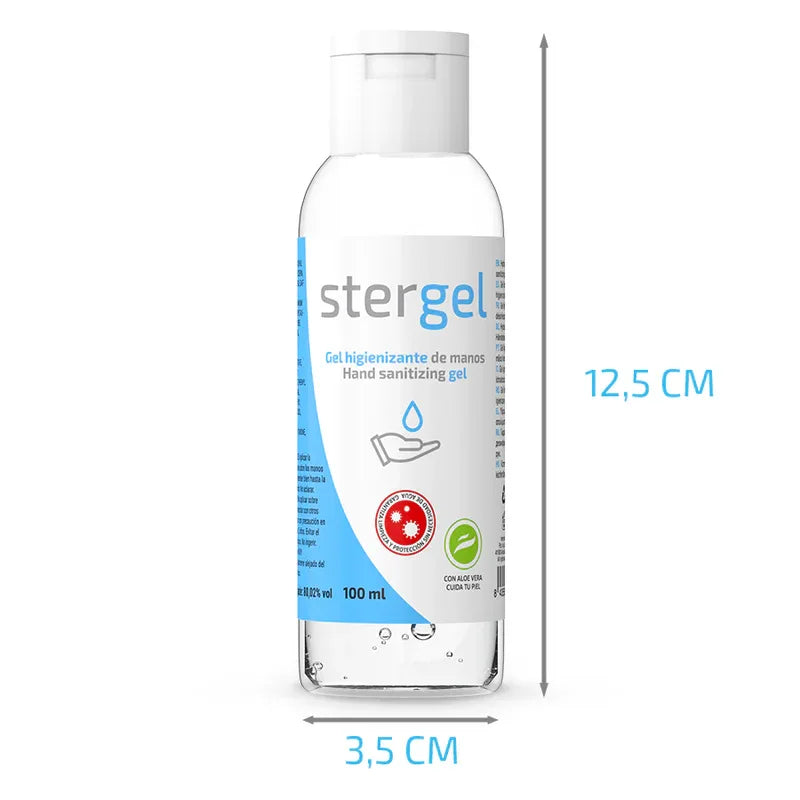 STERGEL – GEL HYDROALCOOLIQUE DÉSINFECTANT POUR LES MAINS À L’ALOE VERA 100 ML - Incandessens