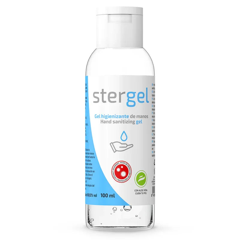 STERGEL – GEL HYDROALCOOLIQUE DÉSINFECTANT POUR LES MAINS À L’ALOE VERA 100 ML - Incandessens
