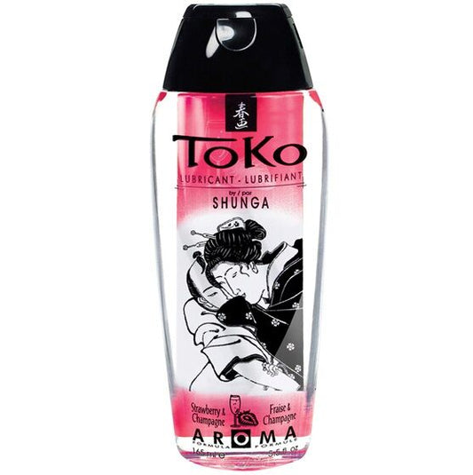 SHUNGA - LUBRIFIANT FRAISE ET CHAMPAGNE TOKO