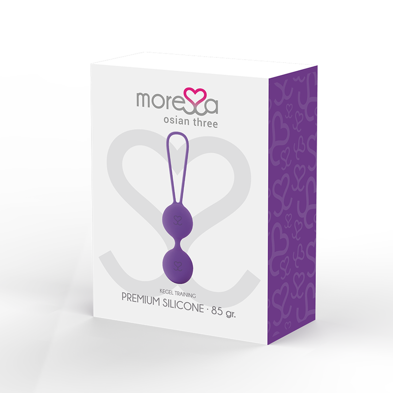 MORESSA - BOULES DE GEISHA OSIAN THREE SILICONE HYPOALLERGÉNIQUE PLANCHER PELVIEN LILAS 34 MM