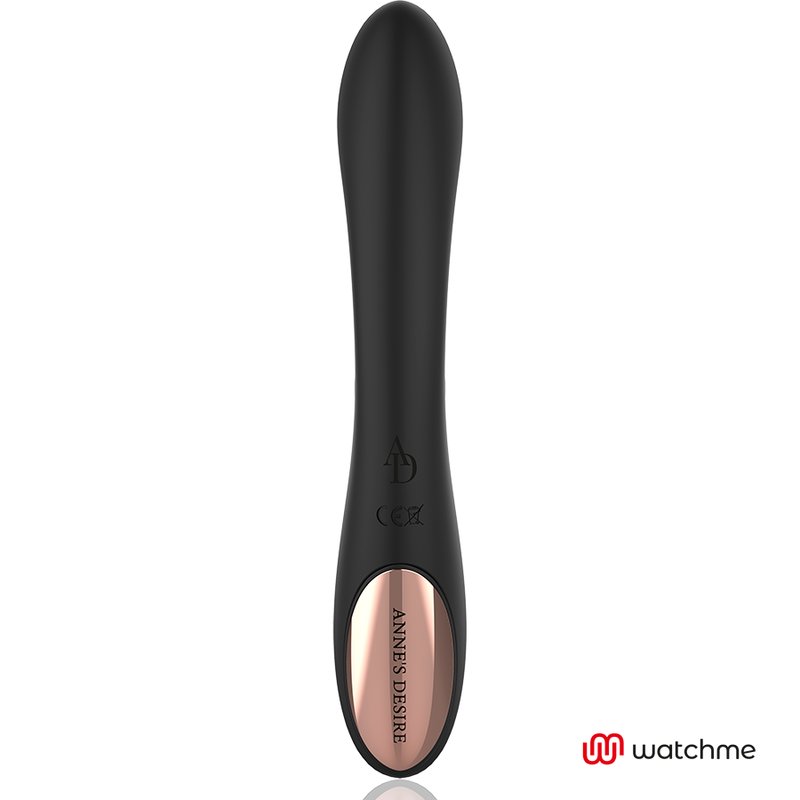 ANNE'S DESIRE - VIBROMASSEUR DOUBLE STIMULATION CONNECTE TECHNOLOGIE  WATCHME NOIR/OR