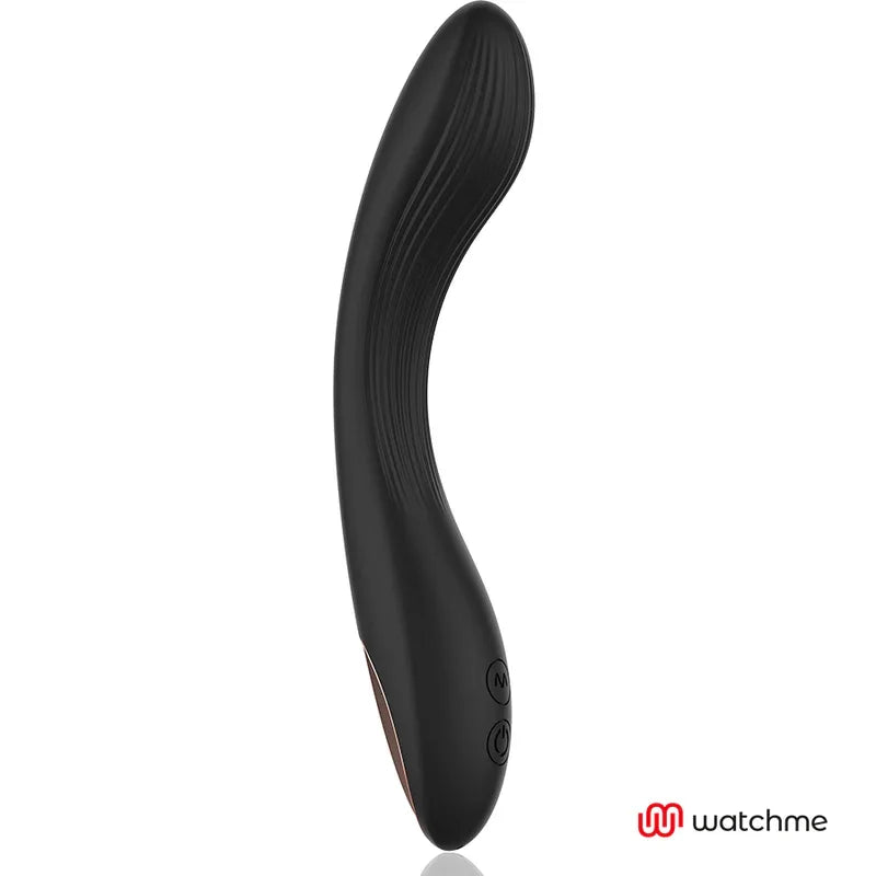 ANNE'S DESIRE - VIBROMASSEUR CURVE CONNECTE TECHNOLOGIE WATCHME NOIR/OR - Incandessens
