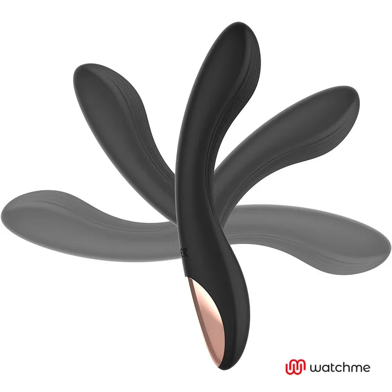 ANNE'S DESIRE - VIBROMASSEUR CURVE CONNECTE TECHNOLOGIE WATCHME NOIR/OR - Incandessens