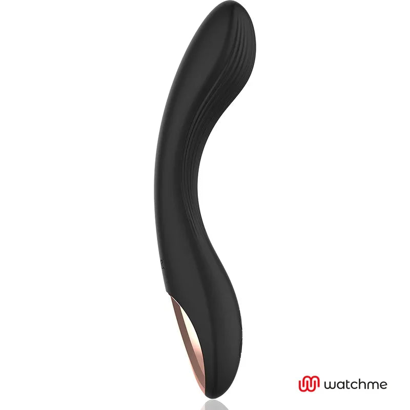 ANNE'S DESIRE - VIBROMASSEUR CURVE CONNECTE TECHNOLOGIE WATCHME NOIR/OR - Incandessens