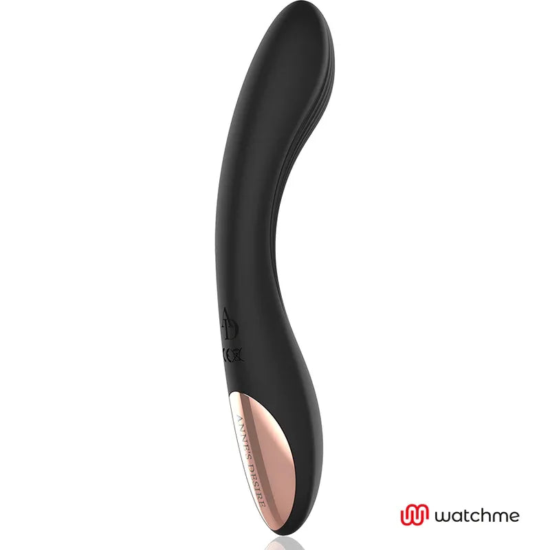 ANNE'S DESIRE - VIBROMASSEUR CURVE CONNECTE TECHNOLOGIE WATCHME NOIR/OR - Incandessens