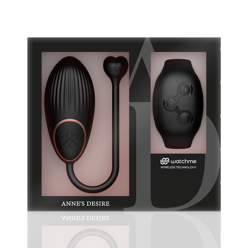 ANNE’S DESIRE – ŒUF VIBROMASSEUR LUXE  CONNECTE AVEC TECHNOLOGIE WATCHME NOIR