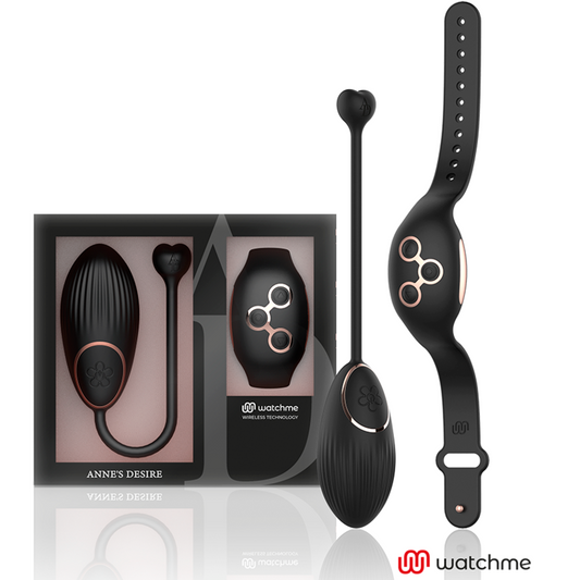 ANNE’S DESIRE – ŒUF VIBROMASSEUR LUXE CONNECTE WATCHME NOIR/OR