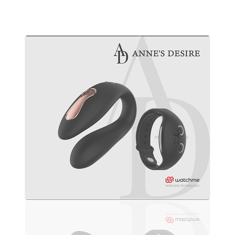 ANNE'S DESIRE - STIMULATEUR COUPLE DUAL PLEASURE TECHNOLOGIE WATCHME NOIR