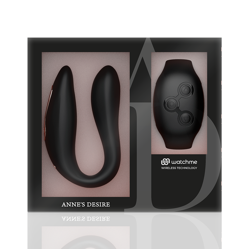 ANNE'S DESIRE - STIMULATEUR COUPLE DUAL PLEASURE TECHNOLOGIE WATCHME NOIR