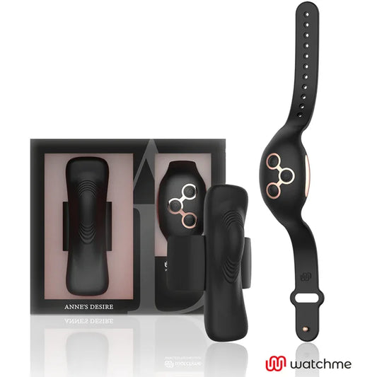 ANNE'S DESIRE - VIBROMASSEUR AD PANTY SECRET LUXE AVEC TECHNOLOGIE WATCHME NOIR/OR - Incandessens
