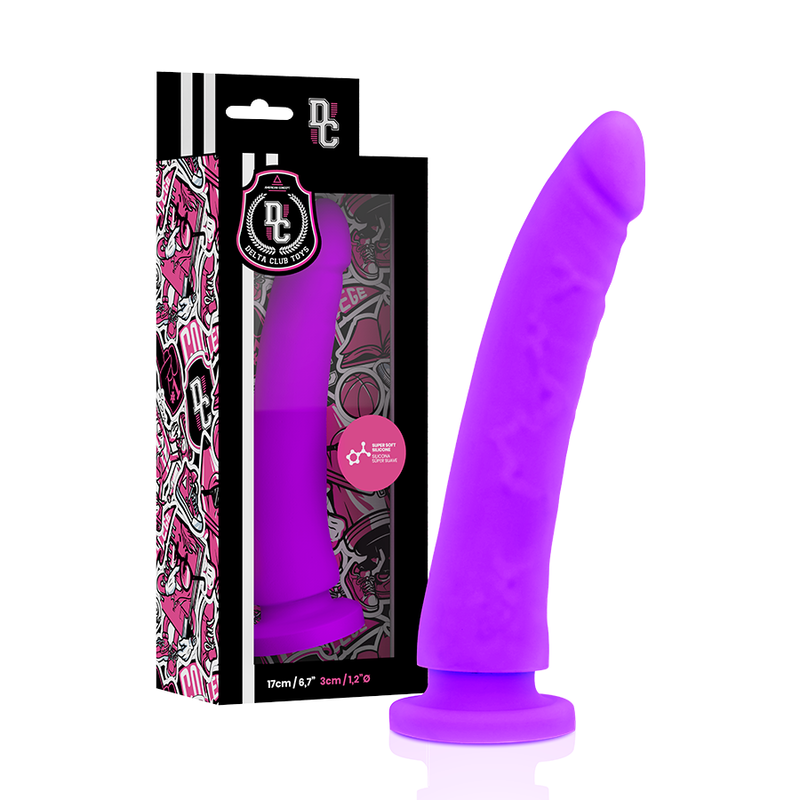 DELTA CLUB - KIT HARNAIS STRAP-ON GODE SILICONE MÉDICAL SANS PHTALATE VIOLET 17 CM Ø 3 CM