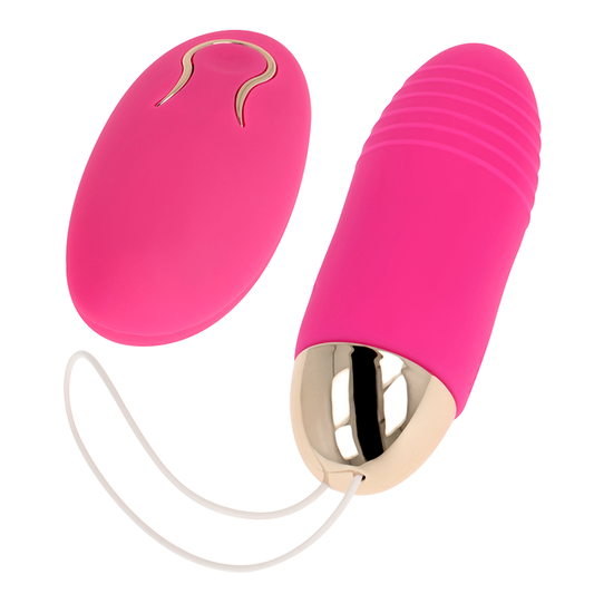 OHMAMA - OEUF VIBRANT TÉLÉCOMMANDE 10 VITESSES ROSE