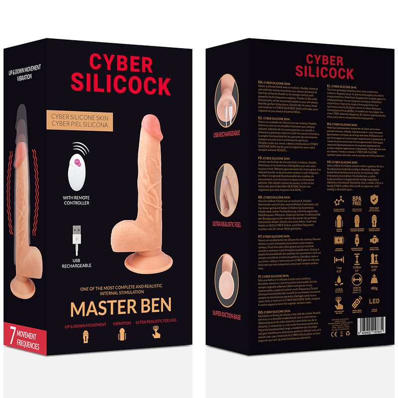 CYBER SILICOCK - RÉALISTE MASTER BEN 23.88 CM -O- 4.3 CM