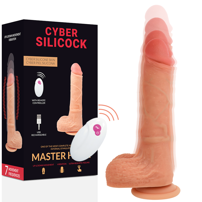 CYBER SILICOCK - RÉALISTE MASTER HUCK 20.9 CM -O- 4 CM