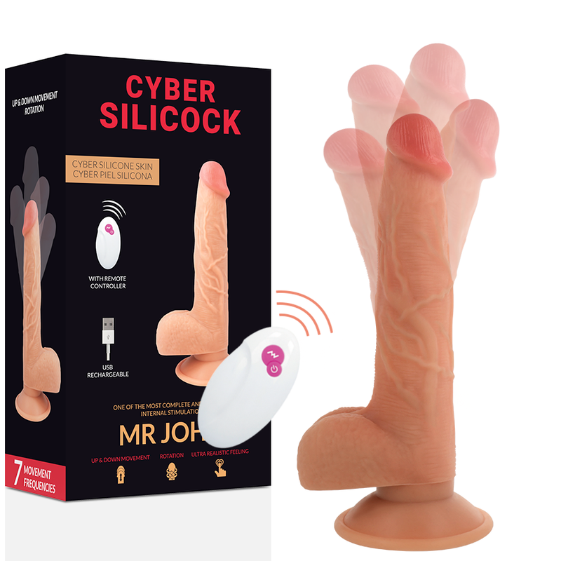 CYBER SILICOCK - RÉALISTE MR JOHN 23.88 CM -O- 4.3 CM