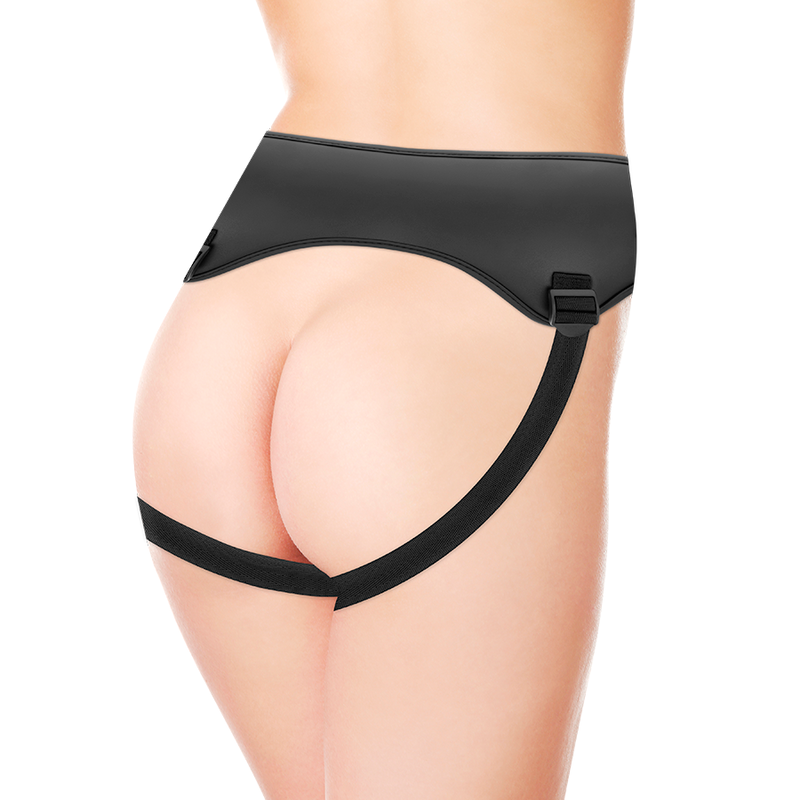 CYBER SILICOCK - HARNAIS STRAP-ON SAUL GODE RÉALISTE SILICONE 15,5 CM + 3 ANNEAUX